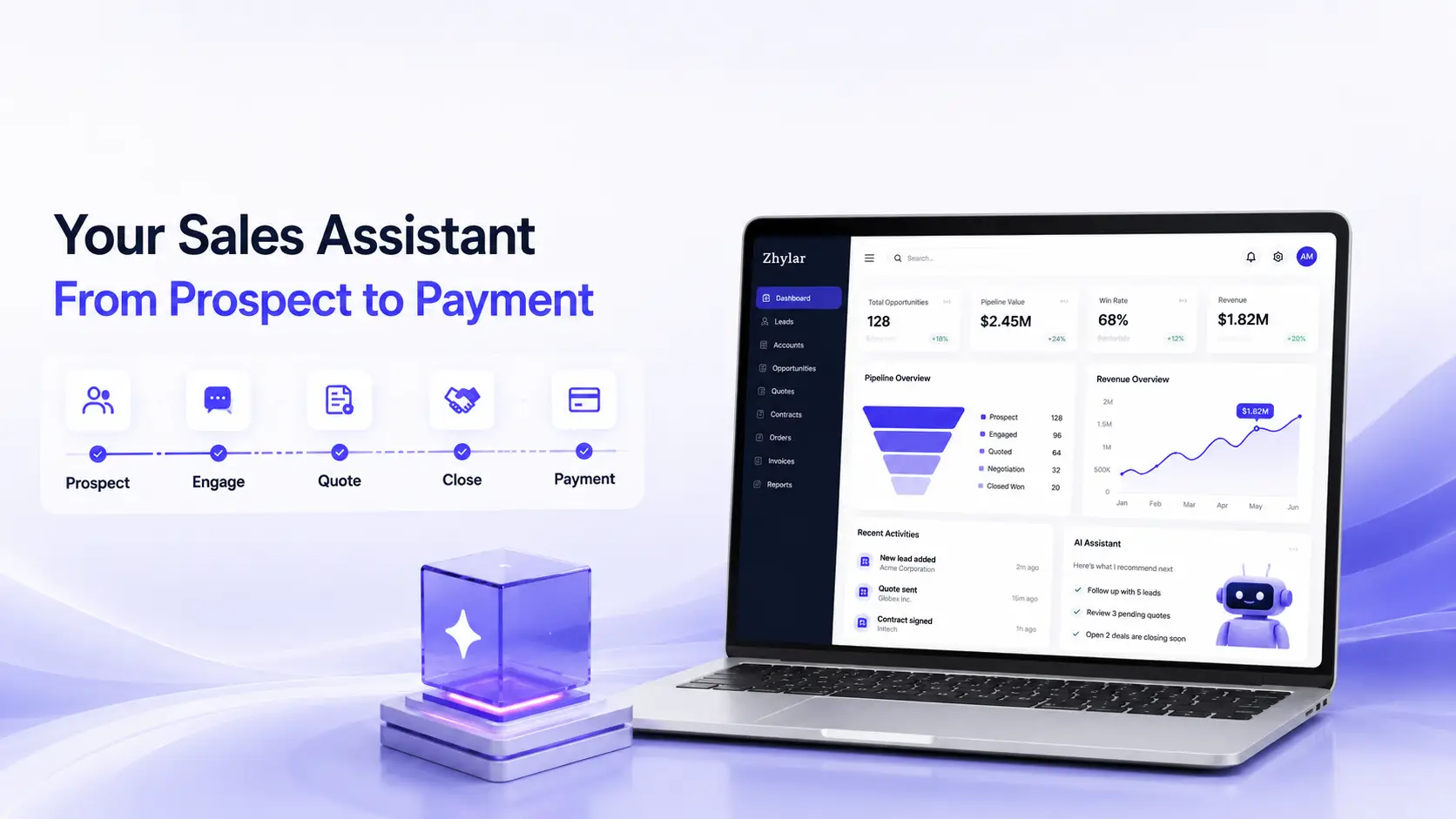 Why You Need Zhylar — Your Sales Assistant from Prospect to Payment