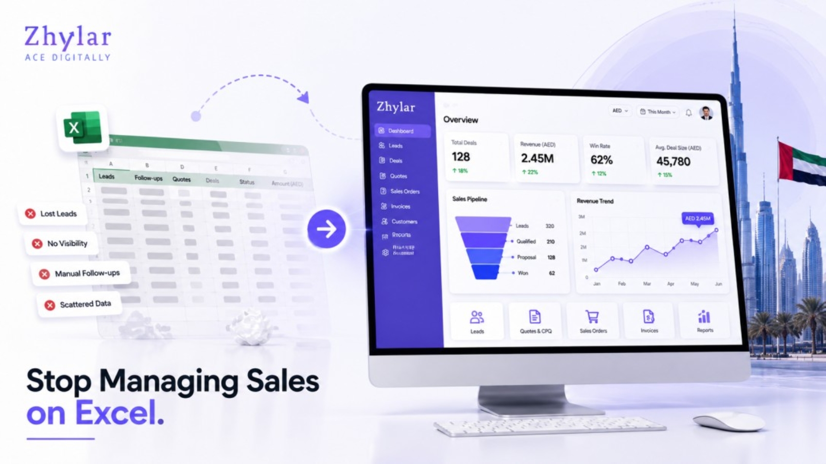 Why UAE Businesses Should Ditch Excel for CRM